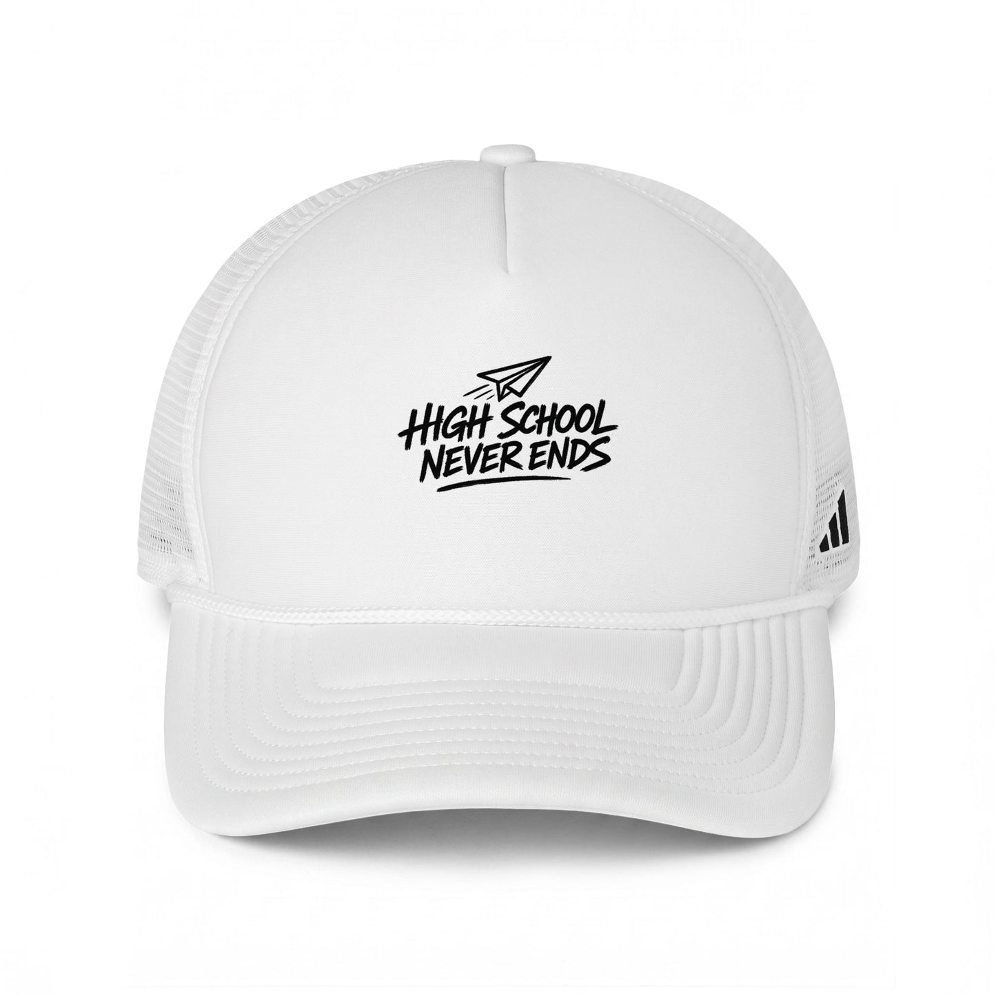 Adidas Trucker Cap — High School Never Ends